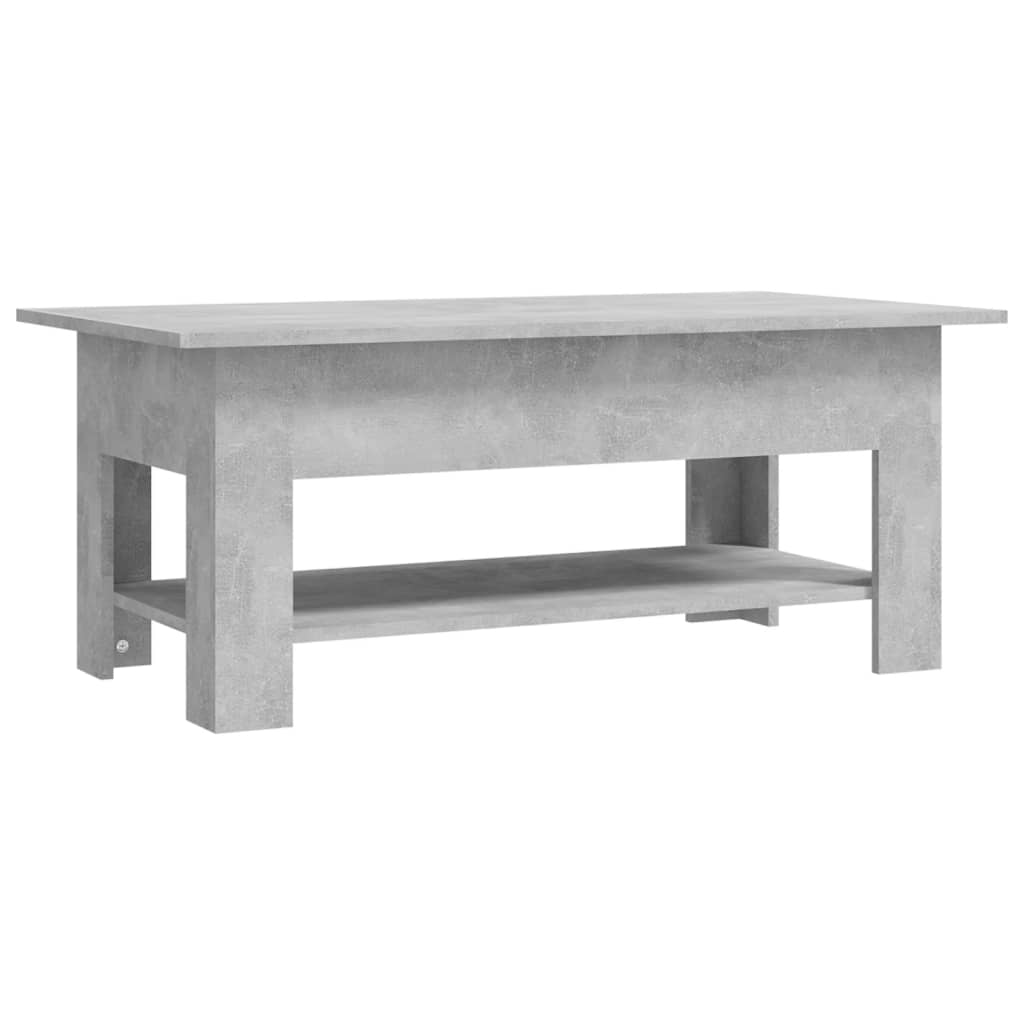 VidaXL Table Basse Gris Béton 102x55x42 Cm Aggloméré