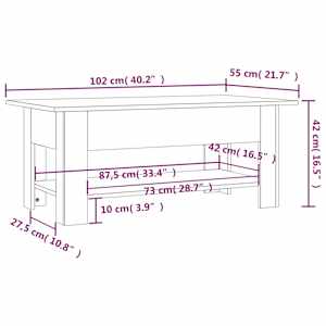 Konferenční stolek betonově šedý 102x55x42 cm kompozitní dřevo - obrázek 8