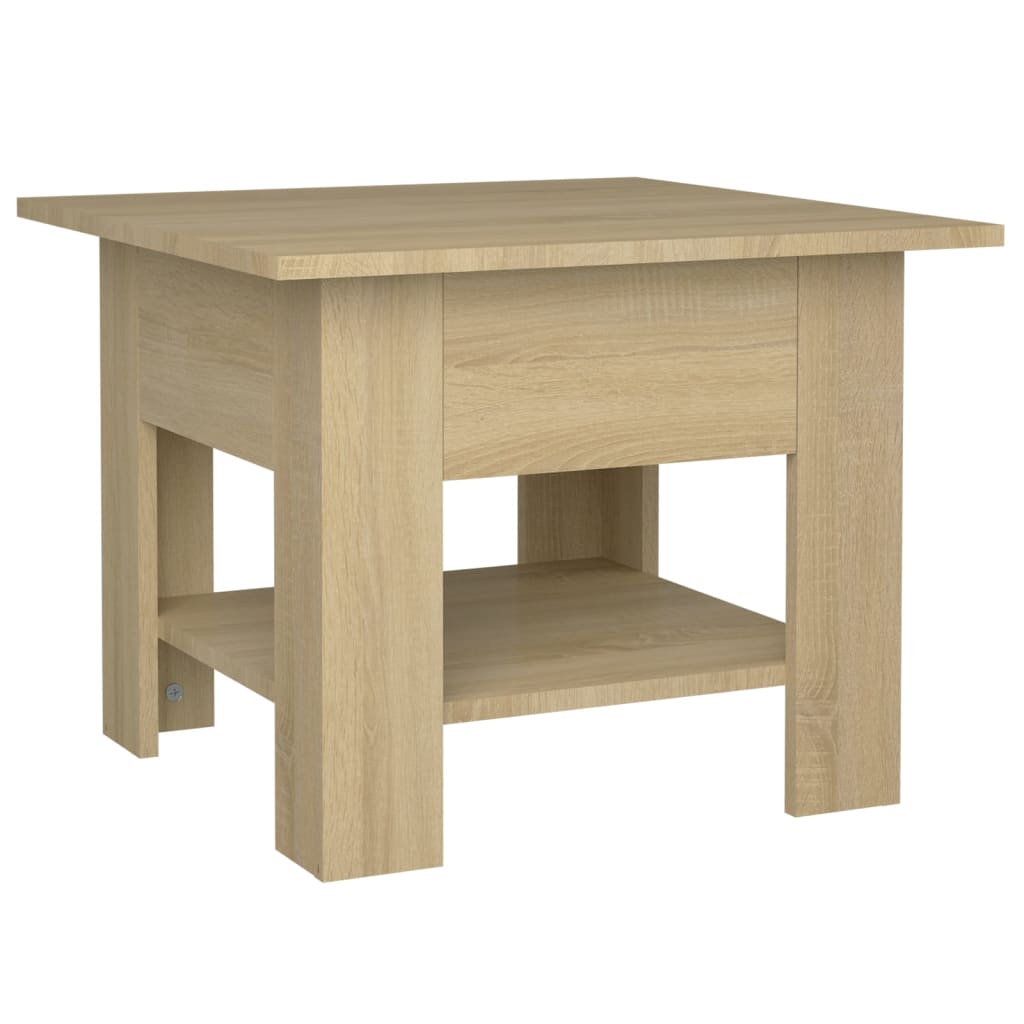 Image of vidaXL Coffee Table Sonoma Oak 55x55x42 cm Engineered Wood