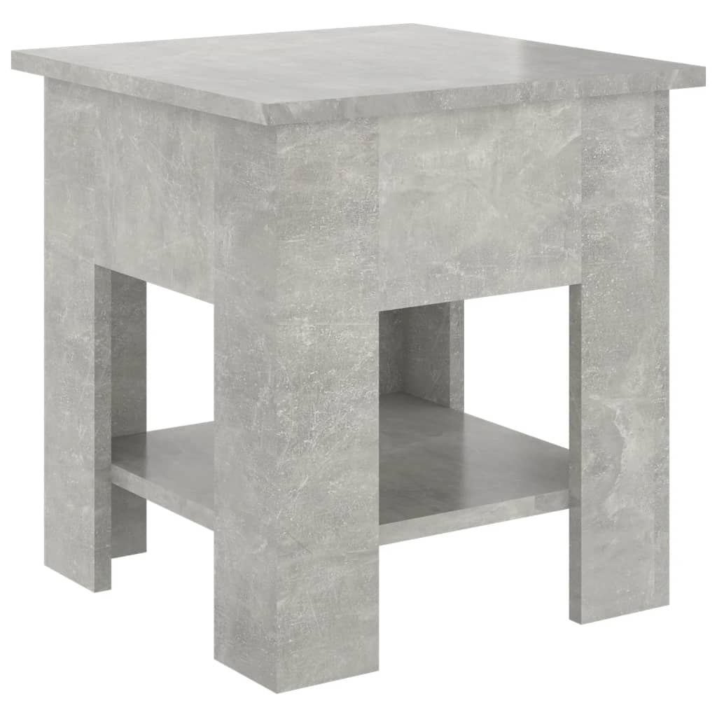 Petrashop  Konferenční stolek betonově šedý 40x40x42 cm kompozitní dřevo