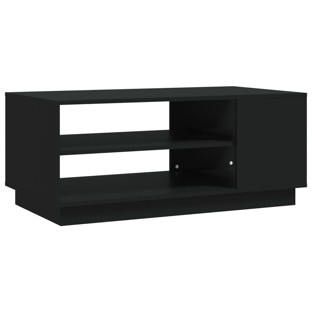 VidaXL Table Basse Noir 102x55x43 Cm Aggloméré