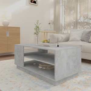 Konferenční stolek betonově šedý 102 x 55 x 43 cm dřevotříska - obrázek 3