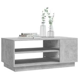 Konferenční stolek betonově šedý 102 x 55 x 43 cm dřevotříska - obrázek 6