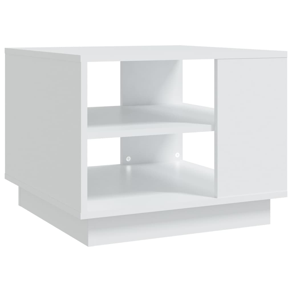 Image of vidaXL Coffee Table White 55x55x43 cm Engineered Wood