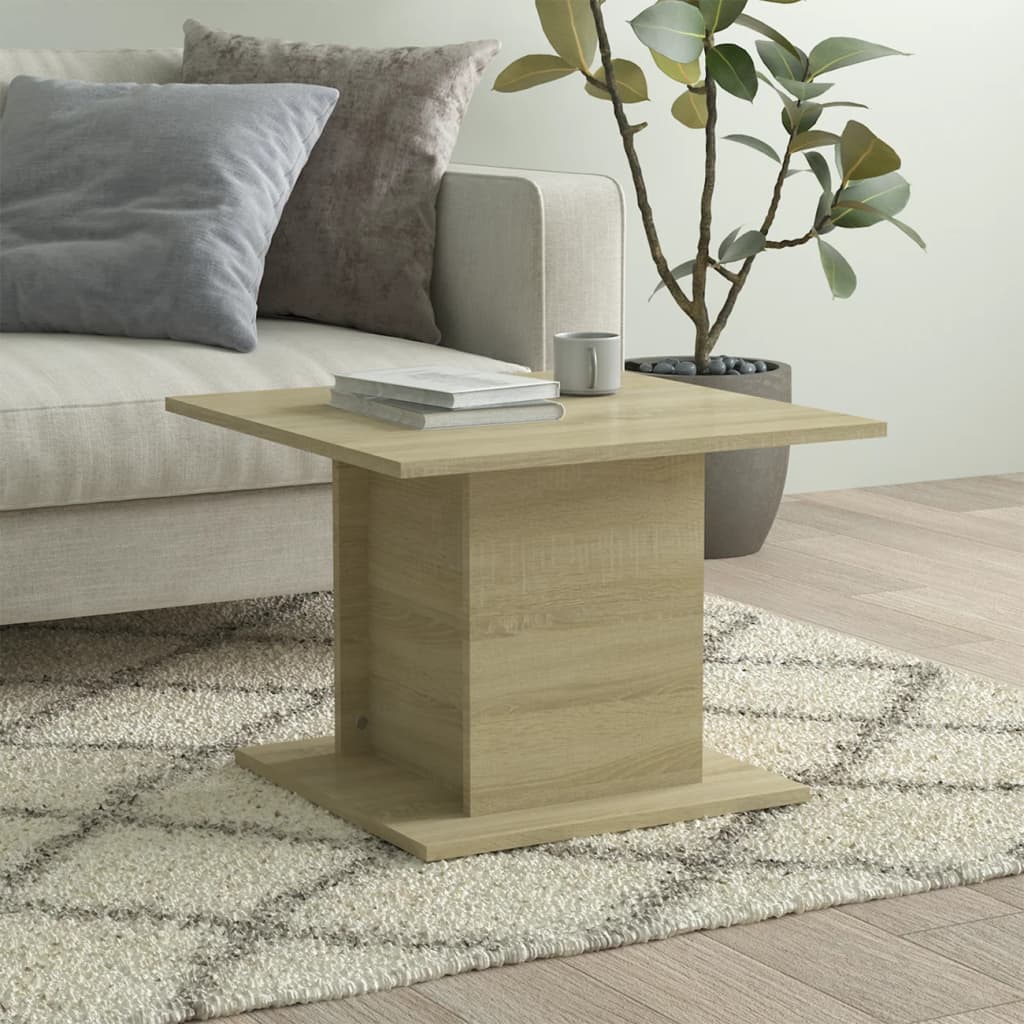 Petrashop  Konferenční stolek dub sonoma 55,5 x 55,5 x 40 cm dřevotříska