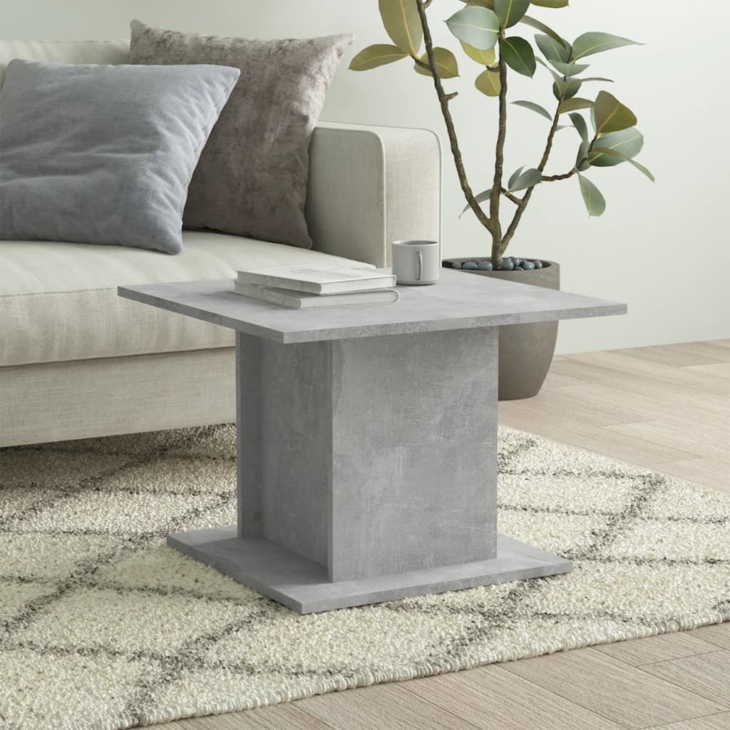 Petrashop  Konferenční stolek betonově šedý 55,5x55,5x40 cm dřevotříska