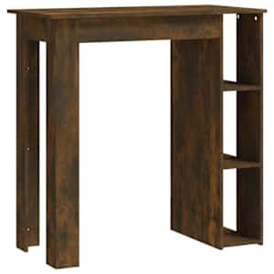 Barový stůl s regálem kouřový dub 102 x 50 x 103,5 cm kompozit - obrázek 2