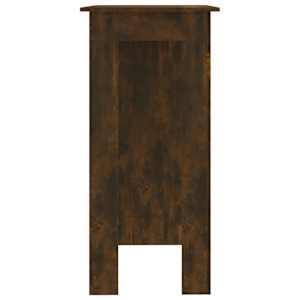 Barový stůl s regálem kouřový dub 102 x 50 x 103,5 cm kompozit - obrázek 4