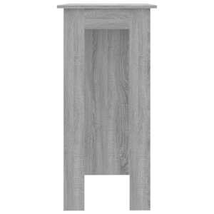 Barový stůl s regálem šedý sonoma 102 x 50 x 103,5 cm kompozit - obrázek 4