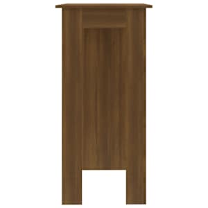 Barový stůl s regálem hnědý dub 102 x 50 x 103,5 cm kompozit - obrázek 4