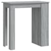 vidaXL baarilaud riiuliga, hall Sonoma, 102x50x103,5 cm, tehispuit