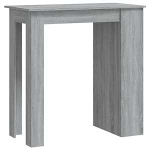 vidaXL baarilaud riiuliga, hall Sonoma, 102x50x103,5 cm, tehispuit