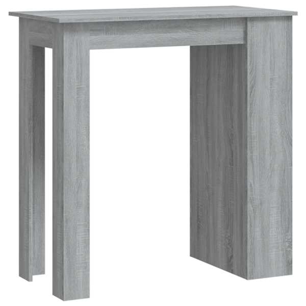 vidaXL baarilaud riiuliga, hall Sonoma, 102x50x103,5 cm, tehispuit