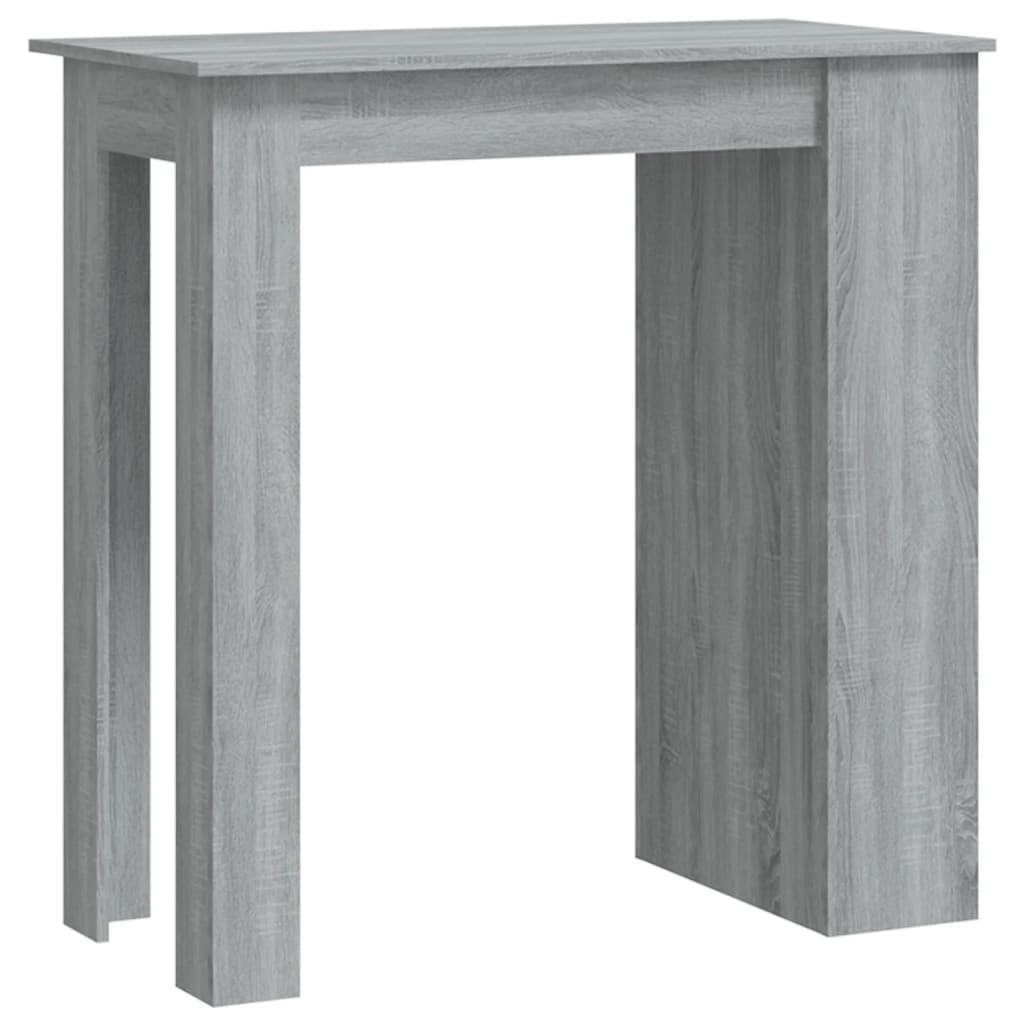 

vidaXL Bar Table with Storage Rack Gray Sonoma 40.2"x19.7"x40.7" Engineered Wood