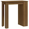 vidaXL baarilaud riiuliga, pruun tamm, 102x50x103,5 cm, tehispuit