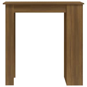 Barový stůl s úložným regálem hnědý dub 102 x 50 x 103,5 cm - obrázek 5