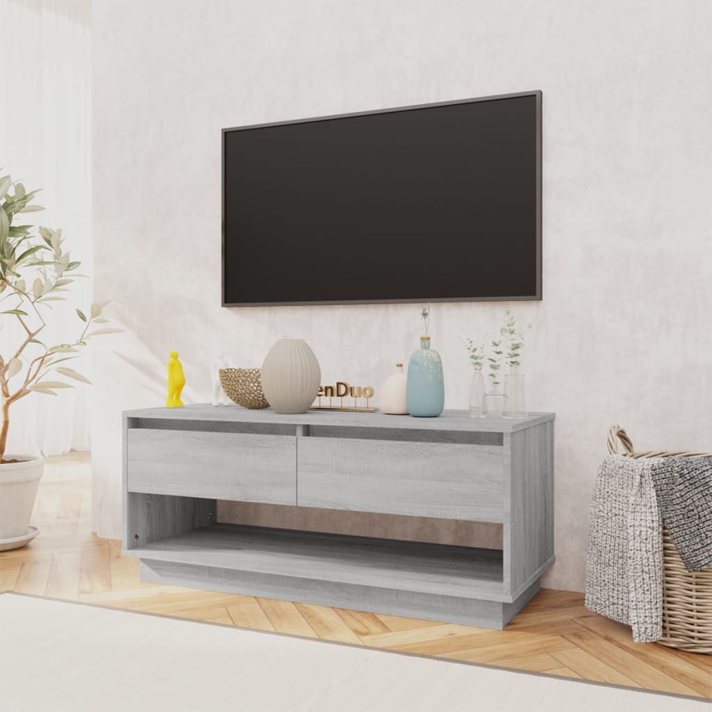 Thumbnail - vidaXL TV-Schrank Grau Sonoma 102x41x44 cm Holzwerkstoff