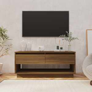 TV skříňka hnědý dub 102 x 41 x 44 cm kompozitní dřevo - obrázek 1