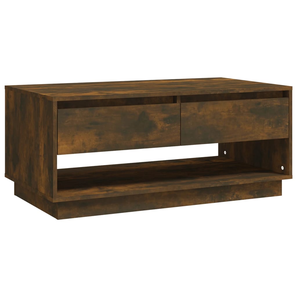 Thumbnail - vidaXL Couchtisch Räuchereiche 102,5x55x44 cm Holzwerkstoff