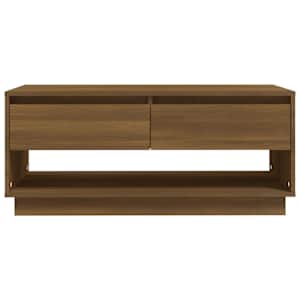 Konferenční stolek hnědý dub 102,5x55x44 cm kompozitní dřevo - obrázek 4