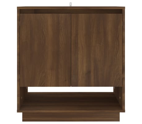 vidaXL Sk&auml;nk brun ek 70x41x75 cm konstruerat tr&auml;