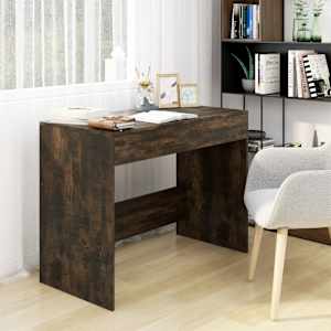 Pisalna miza dimljeni hrast 101x50x76,5 cm iverna plošča
