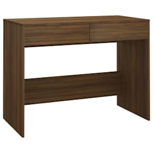 Psací stůl hnědý dub 101 x 50 x 76,5 cm kompozitní dřevo - obrázek 2