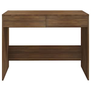 Psací stůl hnědý dub 101 x 50 x 76,5 cm kompozitní dřevo - obrázek 5