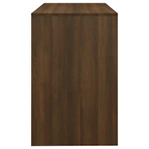 Psací stůl hnědý dub 101 x 50 x 76,5 cm kompozitní dřevo - obrázek 6
