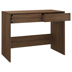 Psací stůl hnědý dub 101 x 50 x 76,5 cm kompozitní dřevo - obrázek 7