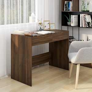 Psací stůl hnědý dub 101 x 50 x 76,5 cm kompozitní dřevo - obrázek 1