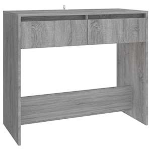 vidaXL konsoollaud, hall Sonoma tamm, 89x41x76,5 cm, tehispuit