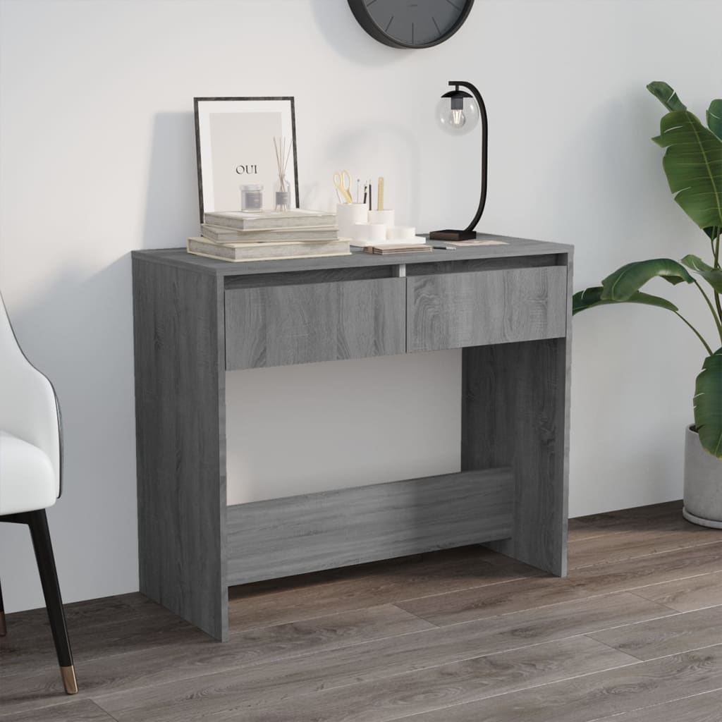 vida XL Konsolentisch Grau Sonoma 89x 41x 76,5 cm Holzwerkstoff