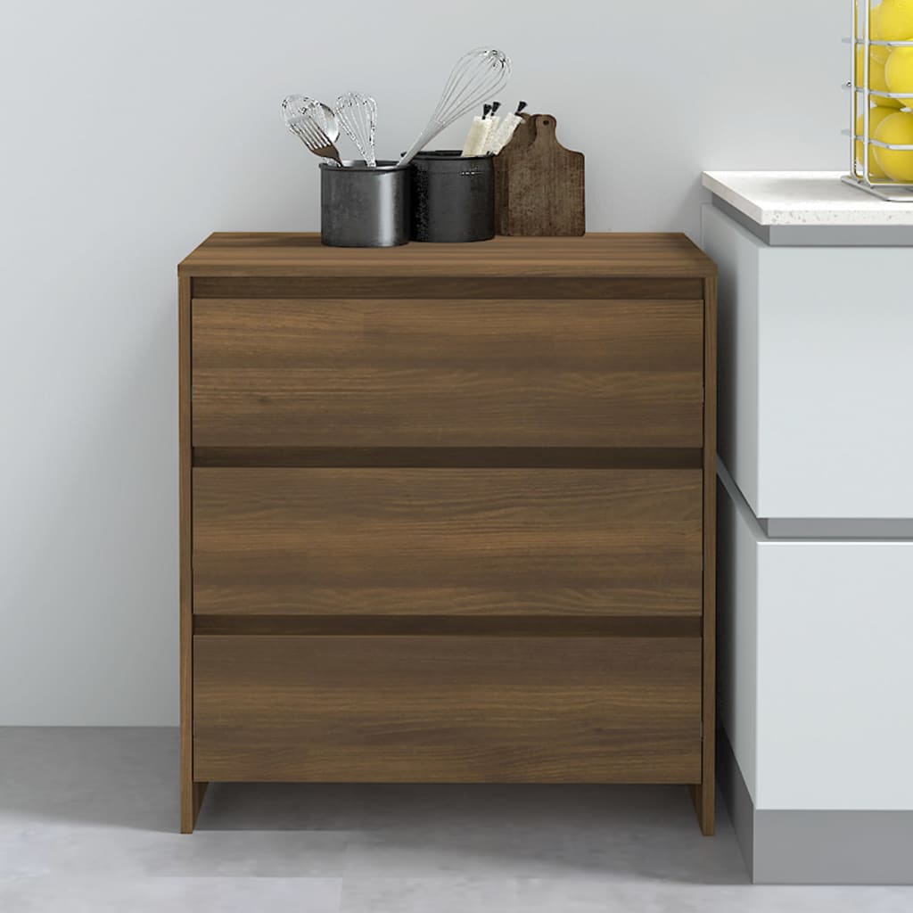 vidaXL Sideboard Braun Eichen-Optik 70x41x75 cm Holzwerkstoff