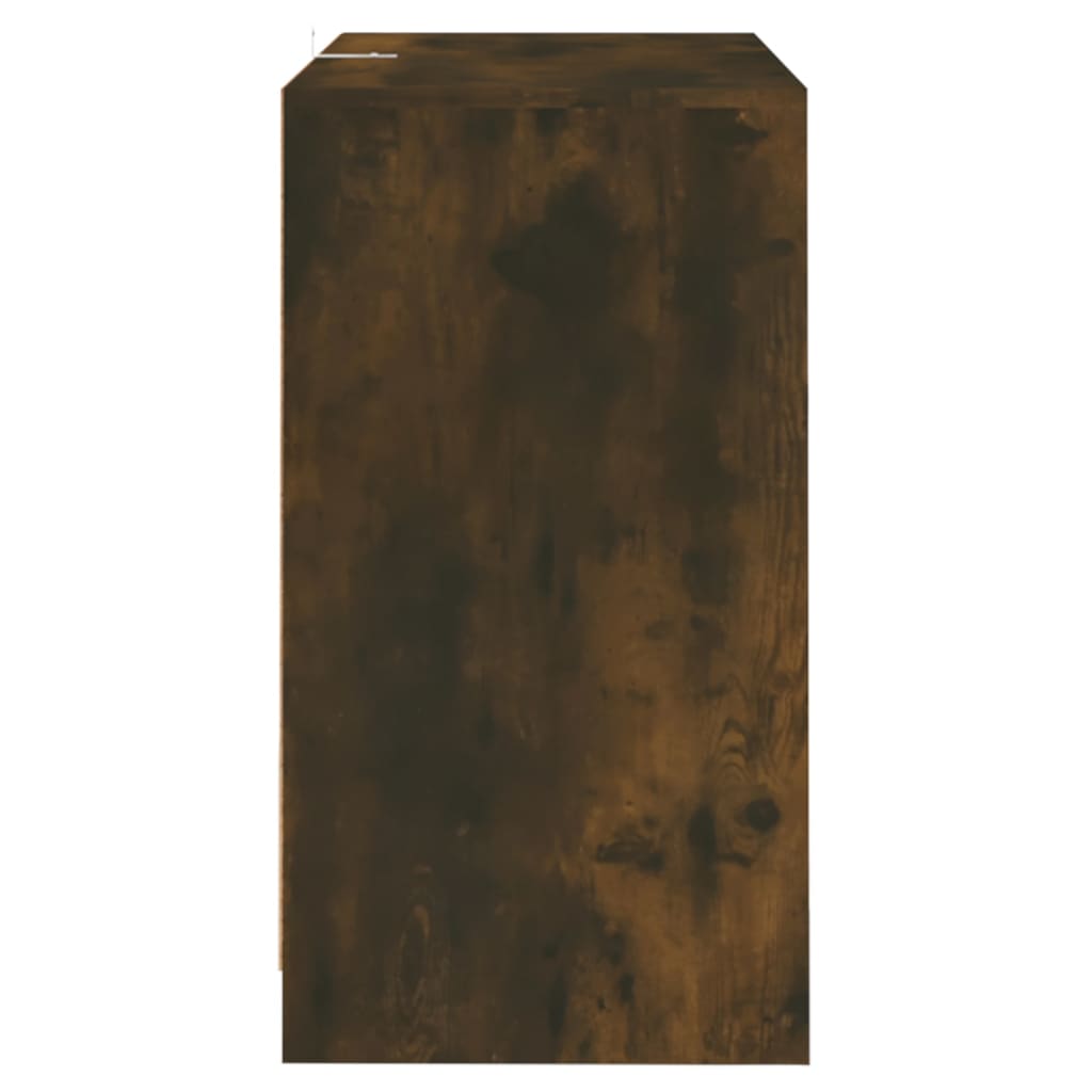 füstös tölgy színű forgácslap tálalószekrény 70 x 41 x 75 cm