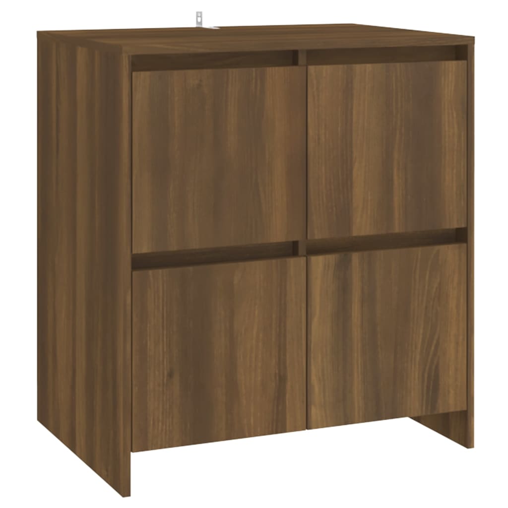 Credenza Madia Moderna Buffet da cucina Bianca 70x41x75 cm in Legno  Multistrato ITD10545