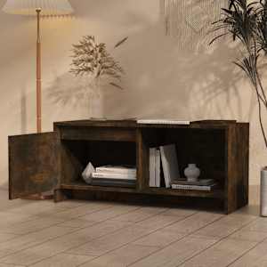 TV skříňka kouřový dub 90 x 35 x 40 cm kompozitní dřevo - obrázek 3