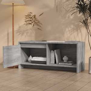 TV skříňka šedá sonoma 90 x 35 x 40 cm kompozitní dřevo - obrázek 3