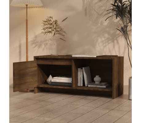 vidaXL Televizoriaus spintelė, ruda ąžuolo, 90x35x40cm, mediena