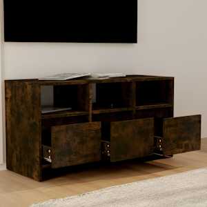 TV skříňka kouřový dub 102 x 37,5 x 52,5 cm kompozitní dřevo - obrázek 3