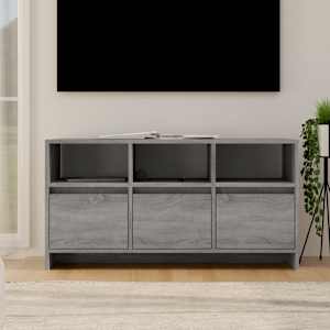 TV omarica siva sonoma 102x37,5x52,5 cm iverna plošča