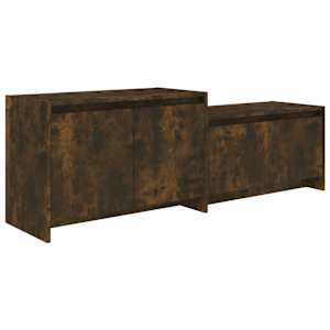 TV skříňka kouřový dub 146,5 x 35 x 50 cm kompozitní dřevo - obrázek 2