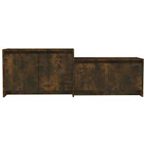 TV skříňka kouřový dub 146,5 x 35 x 50 cm kompozitní dřevo - obrázek 6