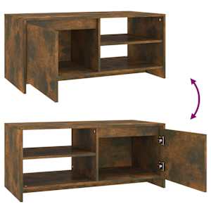 Konferenční stolek kouřový dub 102x50x45 cm kompozitní dřevo - obrázek 8