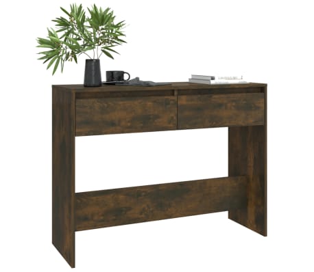 vidaXL Konzolni stol boja hrasta 100x35x76,5 cm od konstruiranog drva