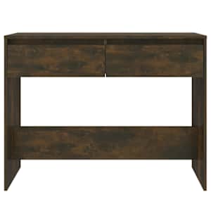 Konzolový stolek kouřový dub 100x35x76,5 cm kompozitní dřevo - obrázek 5