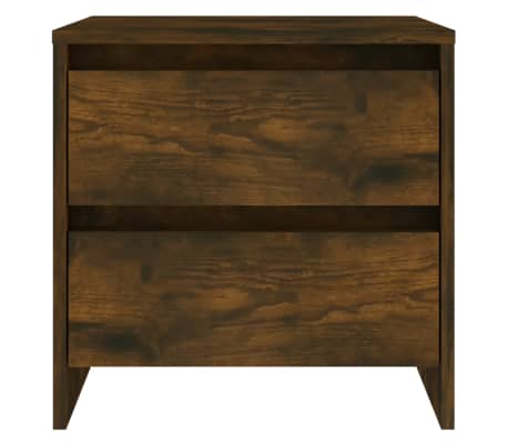 vidaXL Κομοδίνο Καπνιστή Δρυς 45 x 34,5 x 44,5 εκ. από Μοριοσανίδα