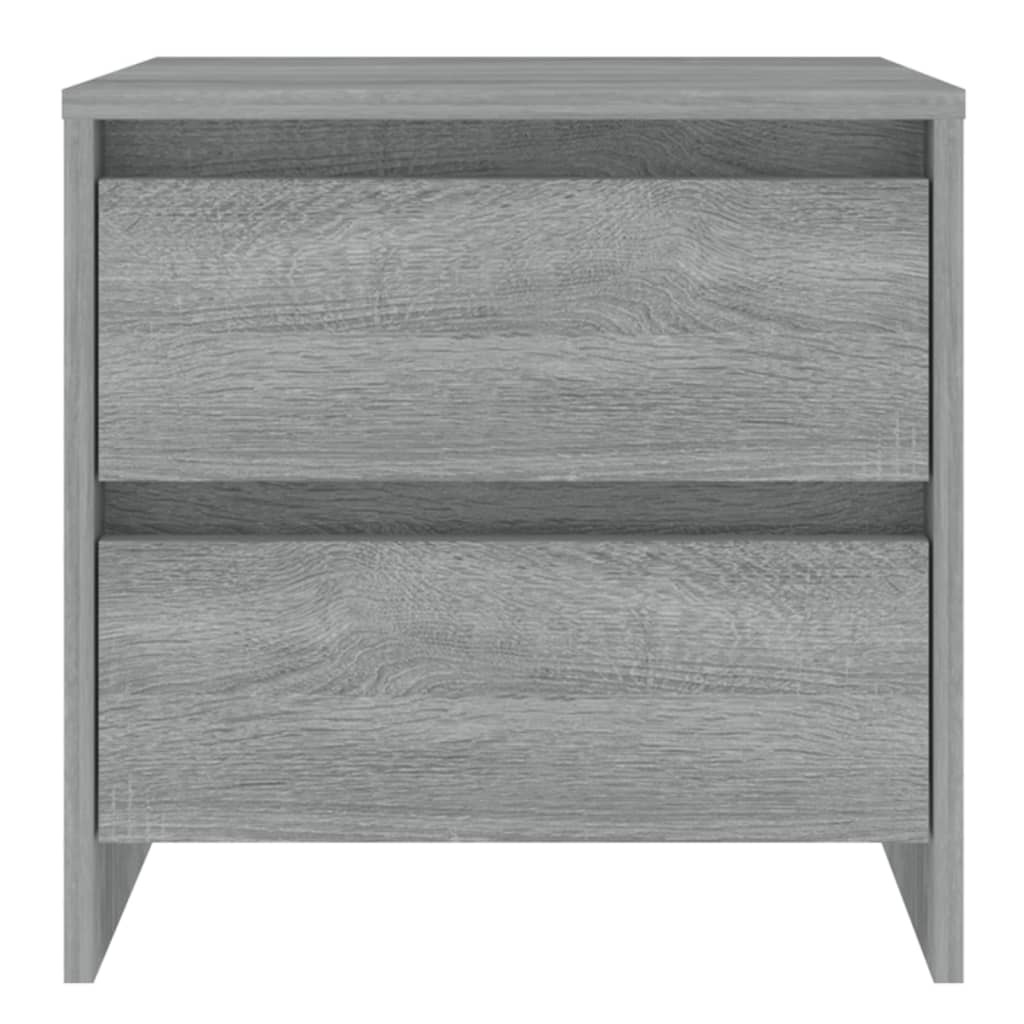 vidaXL Nachtkastje 45x34,5x44,5cm bewerkt hout grijs sonoma eikenkleur afbeelding