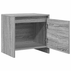 Noční stolek šedý sonoma 45 x 34 x 44,5 cm kompozitní dřevo - obrázek 5