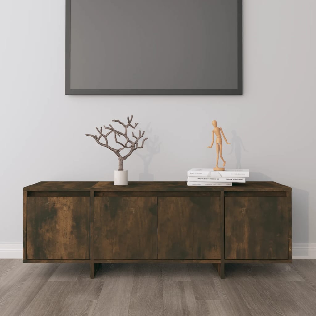 vidaXL tv-bord 120x30x40,5 cm konstrueret træ røget egetræsfarve